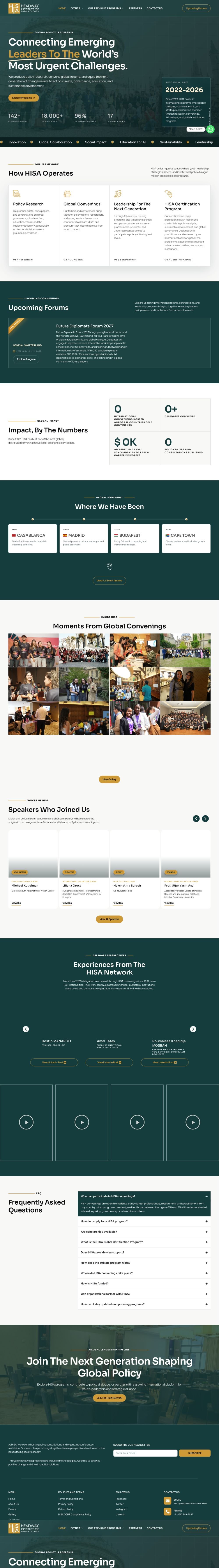 HISA website (headwayinstitute.org)